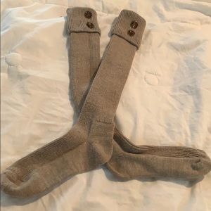 Buttoned boot socks, fits 9/10
